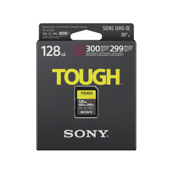 Sony Tough Card SD 128GB V90 UHS-II 300MB/s Sony Tough Card SD 128GB V90 UHS-II 300MB/s